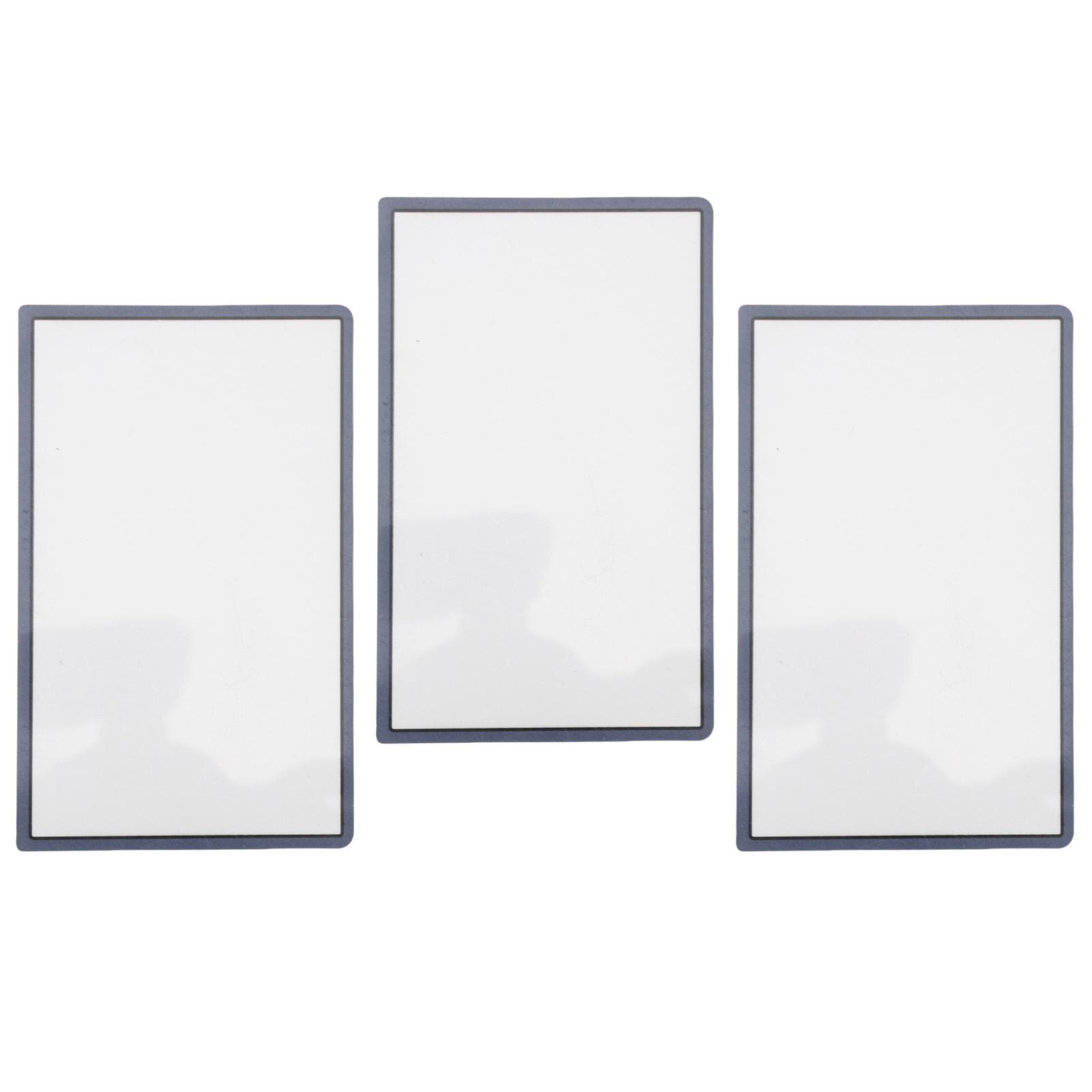 3Pcs Top Upper Screen Frame Lens Cover Resin Smoother Touch Wear Proof Replacement Screen Lens blue