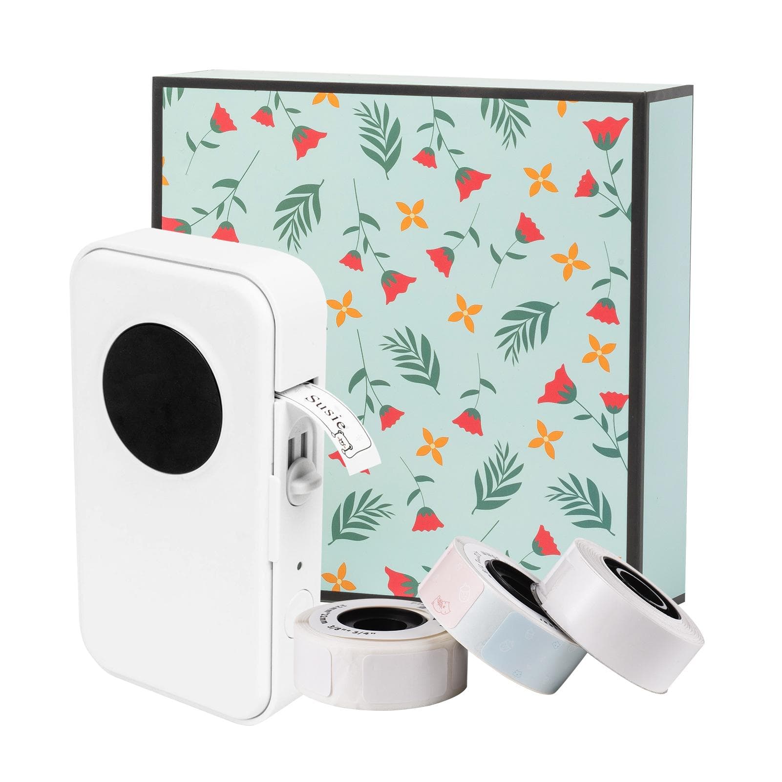 AIMO D35 Label Maker Mini Thermal Label Printer Pocket Machine All in One BT Connect Adhesive Tag with 3 label rolls