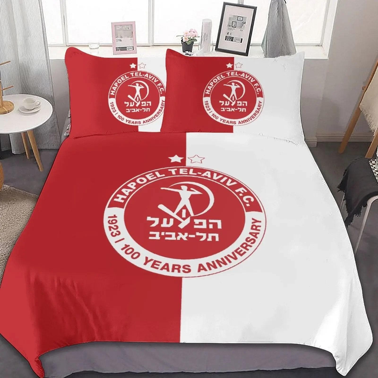 3D Printed Hapoel Tel Aviv Bedding Set Duvet Cover Bedroom Comforter Single Twin King Size Quilt Cover Home Textile EU Single 135x200cm