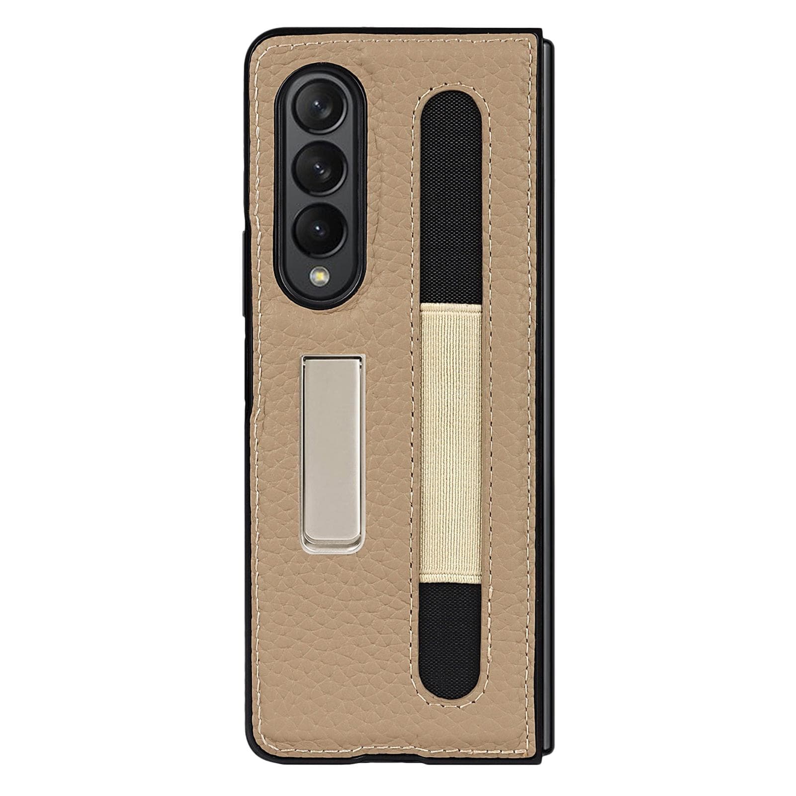 Phone Case Compatible for Galaxy Z Fold 3 5G Case with Pen Holder Nonslip Shockproof Leather Phone
