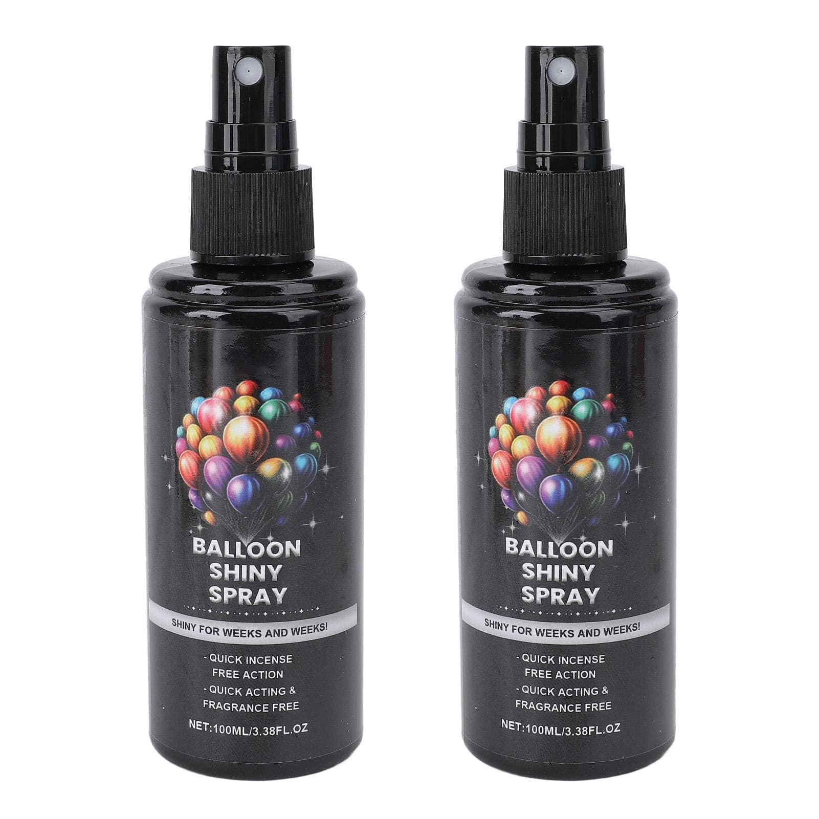 2 Pcs Balloon Shine Spray Instant Gloss Vibrant Finish Balloon High Gloss Spray for Enhance Party