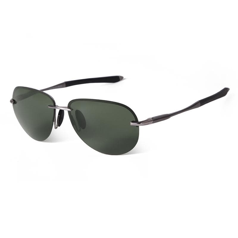 Retro Classic Green Pilot Sunglasses Men High Quality Spring Hinge Aviation Shades Fashion Driving Glasses SZ7037 as picture
