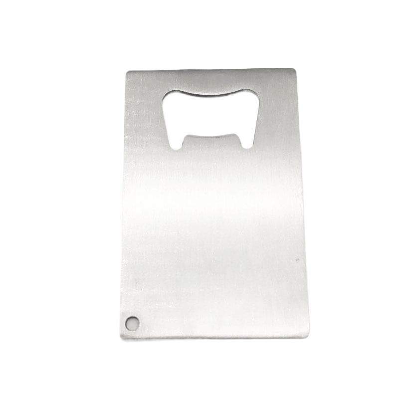 Card Shape Beer Bottle Opener Fast Stainless Steel Bar Lever Pop Restaurant Customized Promotion Gift Logo Display Giveaway silver