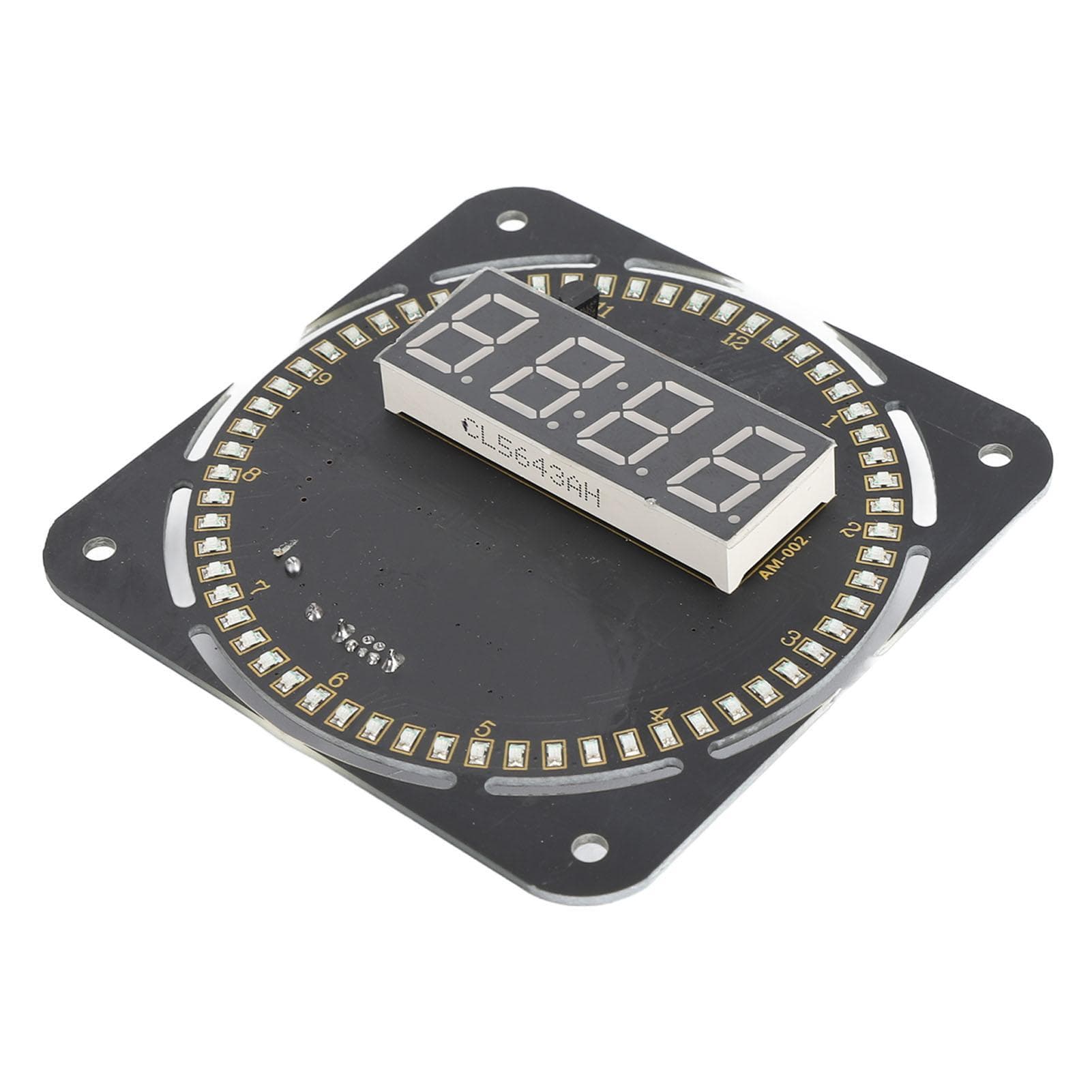 Digital Clock DIY Kit 4 Digit Automatic Timing Brightness Adjustable Temperature Display DIY Clock