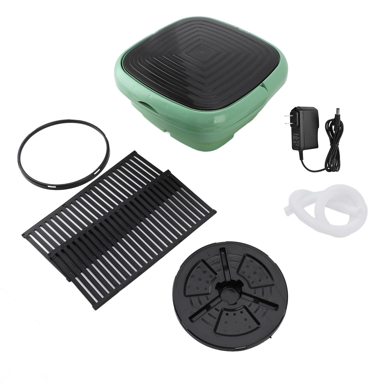 Portable Washing Machine Multifunctional Foldable Washer for Dormitory Travel Home 9L Capacity green