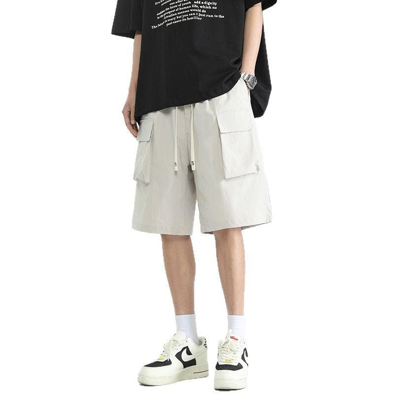 Shorts Men's Khaki Pure Cotton Pants New Summer Work Sweatpants Thin American Casual Five-point Pants for Boys 4XL