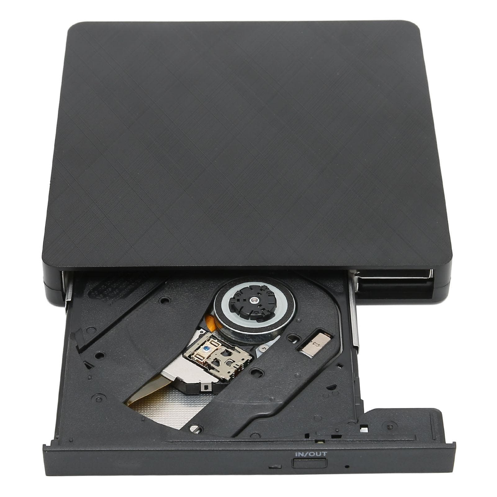 DVD Burner Portable Data Power Supply 2 in 1 USB3.0 Ports Mobile External CD DVD Drive Burner
