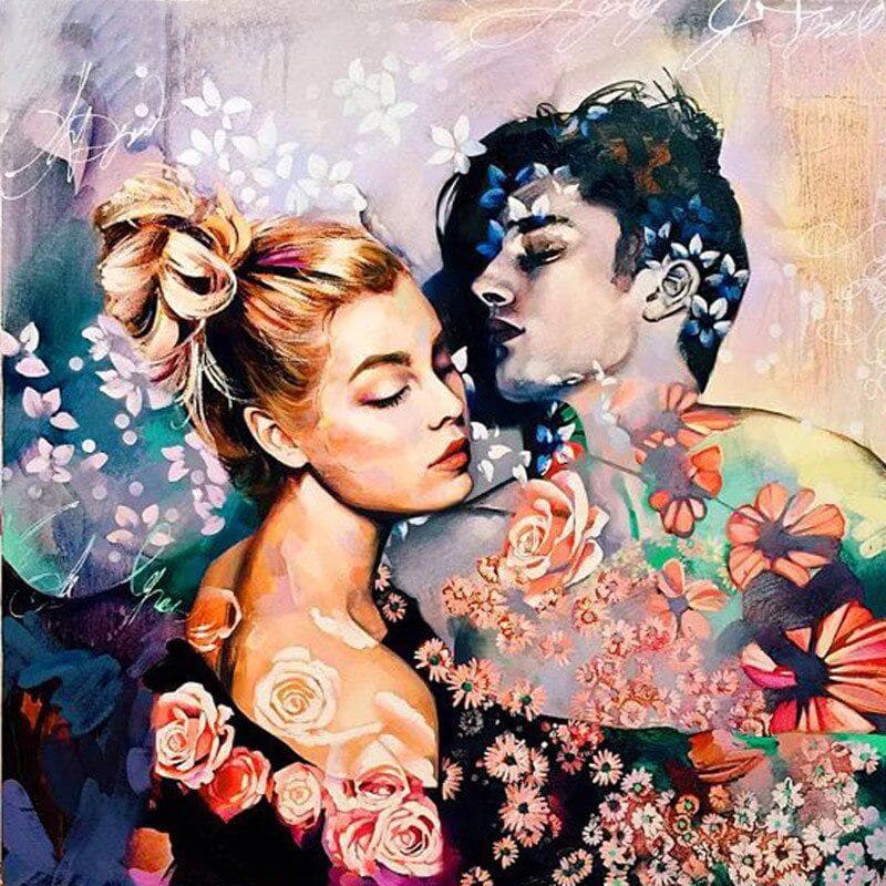 Diamond Painting Cross Stitch A Couple Diamond Embroidery Rhinestone Mosaic Home Decor 30x30CM