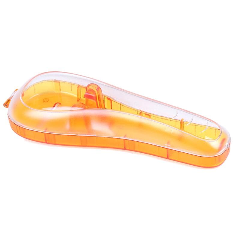 1pcs Portable Men's Razor Blades Holder Box Portable Blue Travel Shaver Holder Box Case Shaving Machine orange