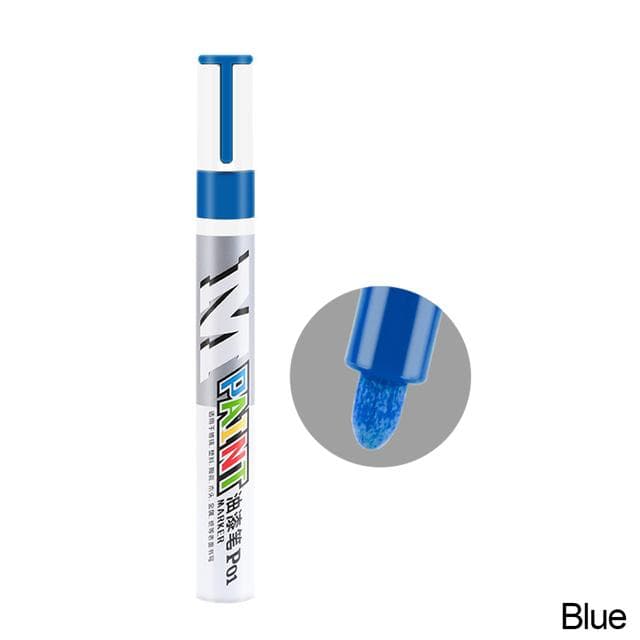 Car Scratch Repair Pen Auto Touch Up Paint Pen Fill Remover Vehicle Tyre Paint Marker Clear Kit for Car Styling Scratch Fix Care blue