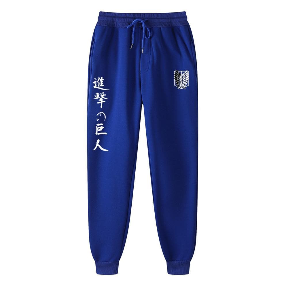 Anime Attack on Titan Printed Men's Joggers Brand Man Casual Trousers Sweatpants Fitness Workout Running Sporting Pants Clothing S