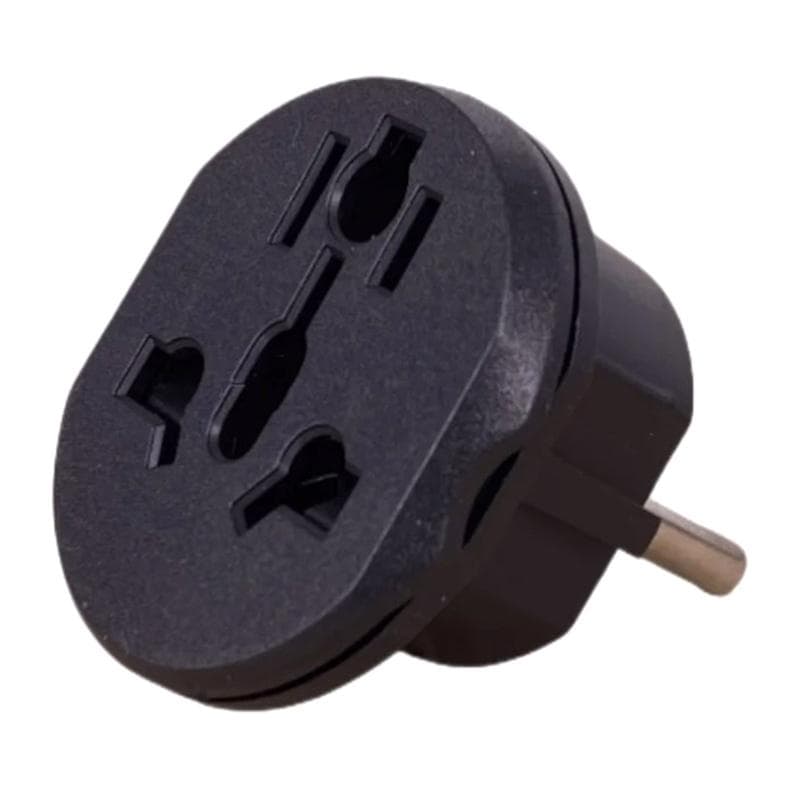 16A Universal Eu Travel Adapter Euro Converter Uk Us Au To Eu Ac Power Socket Plug Travel Charger Adapter Converter 250V black