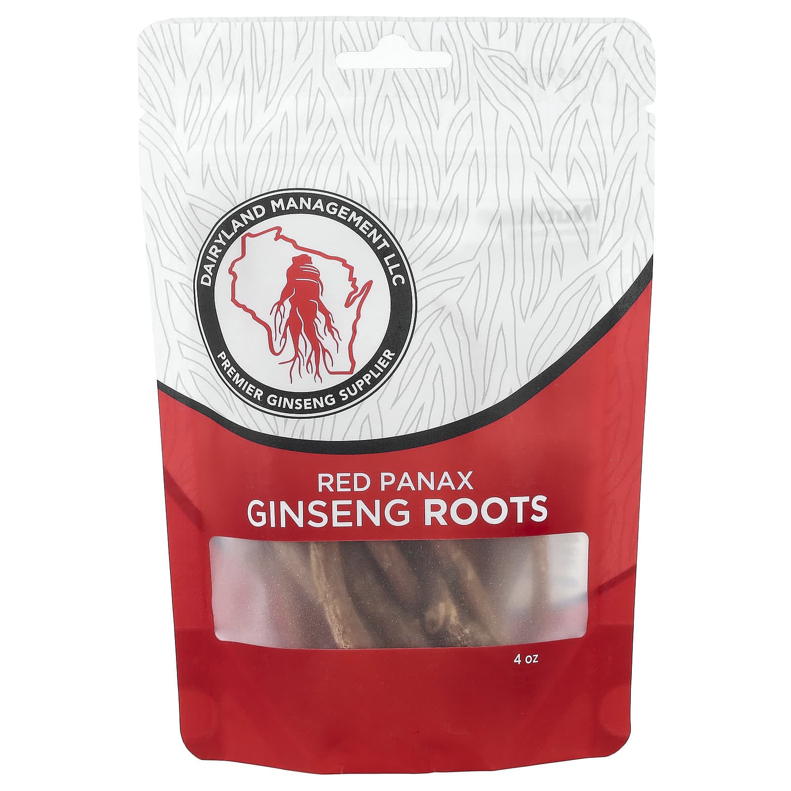 Dairyland Ginseng, Red Ginseng Root, 4oz