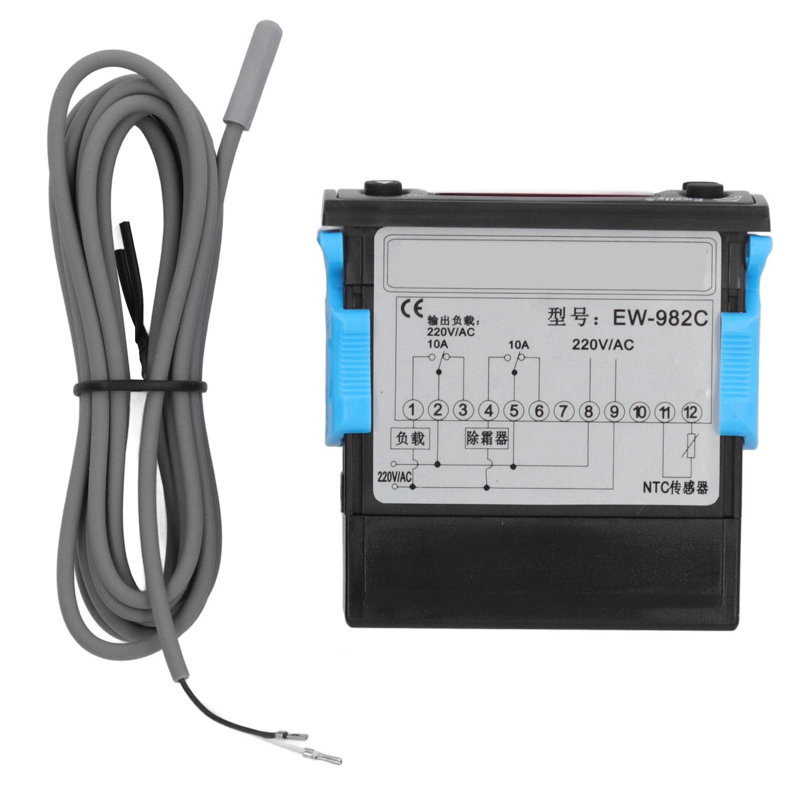Temperature Controller Defrosting Cooling Thermostat Digital Display AC 220V for Cooler