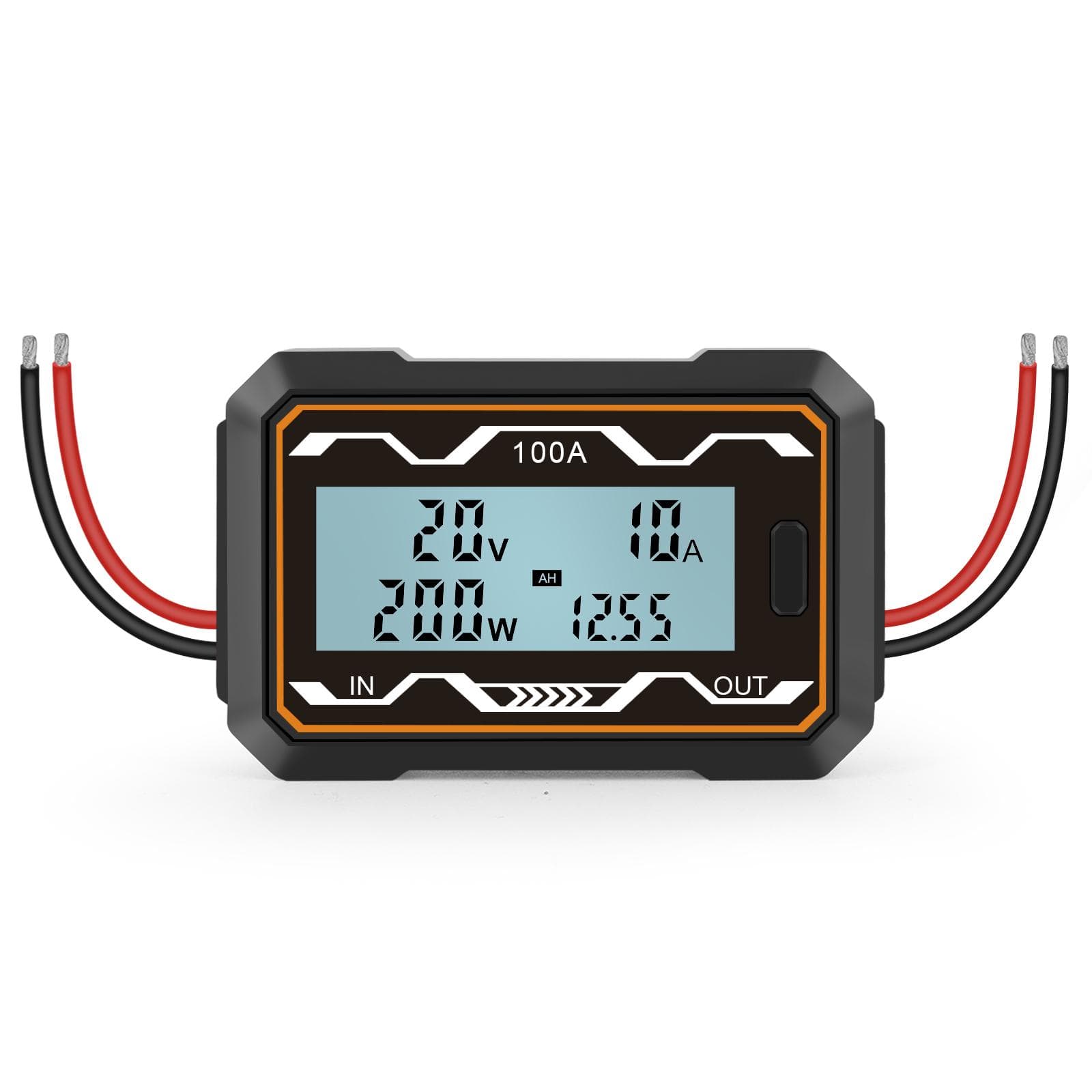 High Precision DC Power Meter Power Analyzer Voltage Current Power Meter Battery Voltage Amp Meter 100A