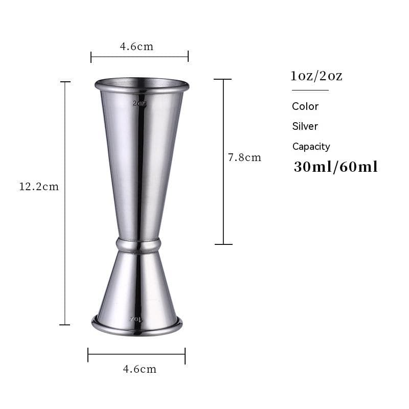 Stainless Steel Double Ended Measuring Cup Cocktail Shaker Drink Spirit Measure Jigger Kitchen Bar Barware Tools