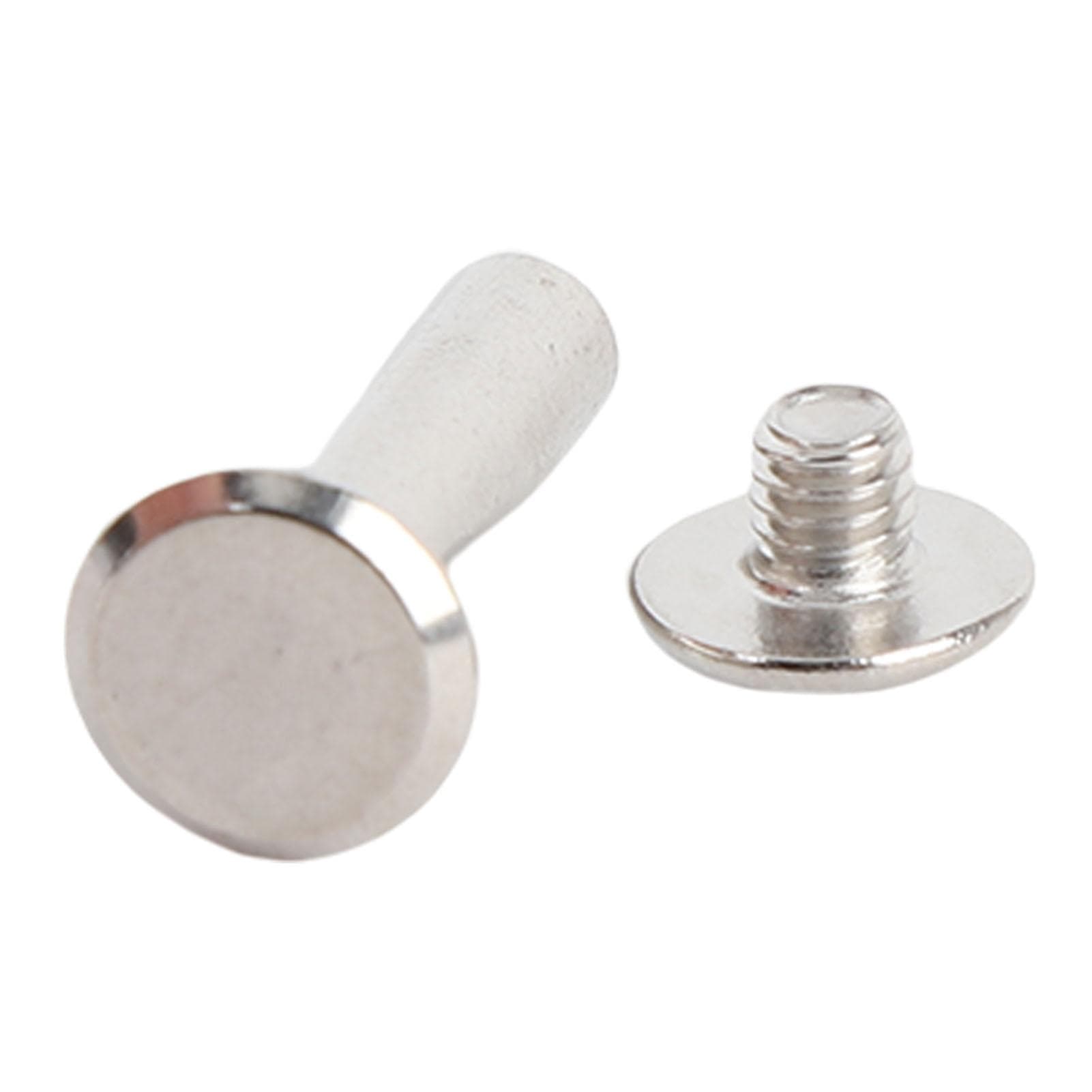40 Sets Flat Round Head Rivet M4 5x20x9.5mm Stainless Steel Binding Post Screws Set for Crafts