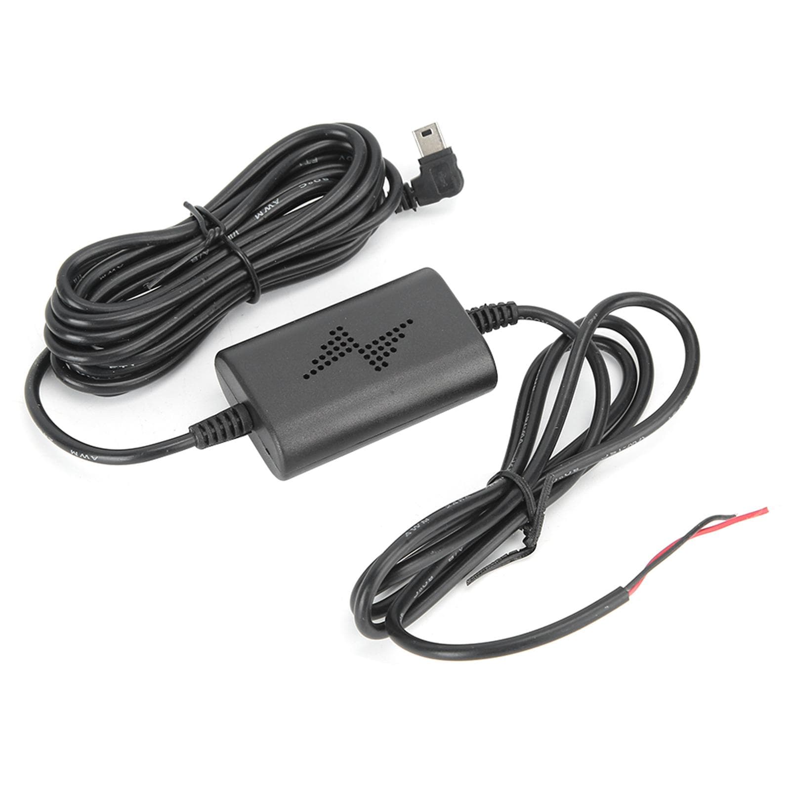 Dash Cam Hardwire Kit 12V24V to 5V 2.5A Left Angle Mini USB Step?Down Line for Parking Monitoring
