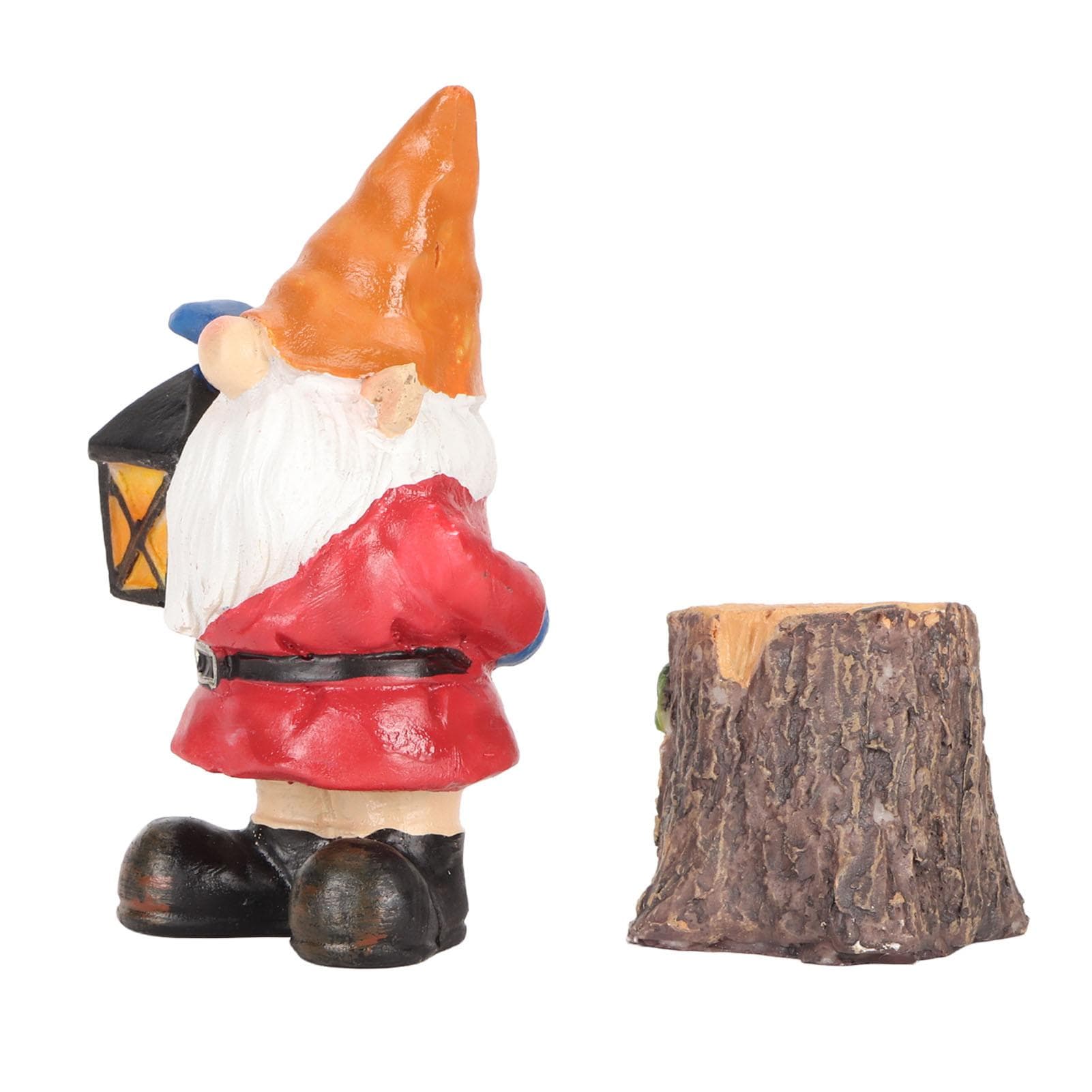 Miniature Gnomes Statue Set Synthetic Resin Garden Statue Accessories Waterproof Sunproof Gnomes