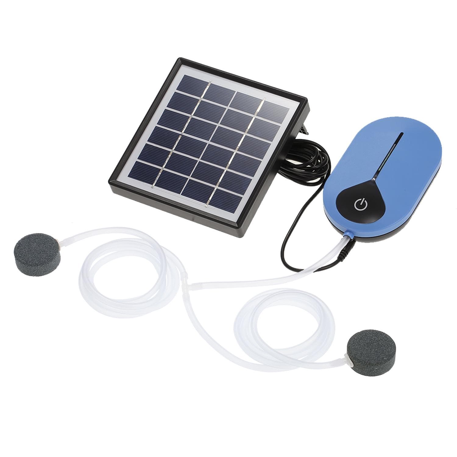 1.5W 3600mAH Solar Oxygen Pump Fish Tank Oxygenator Aquarium Oxygen Aerator Pond Aerator Air Pump blue