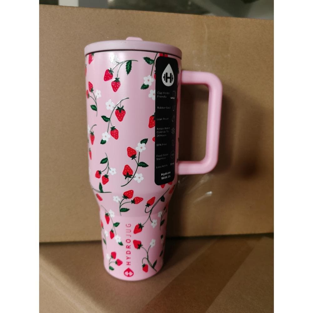 HydroJug Tumbler 32OZ/40OZ Traveler Straw Lid Stainless Steel Vacuum Insulated Car Mug Double Wall Thermal Iced Travel 32OZ