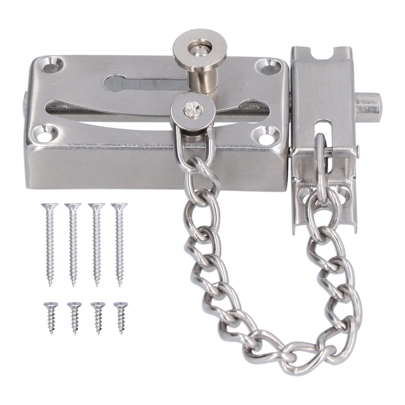 Door Slide Bolt Latch Stainless Steel AntiTheft Safety Gate Lock for Home Hotel Apartment