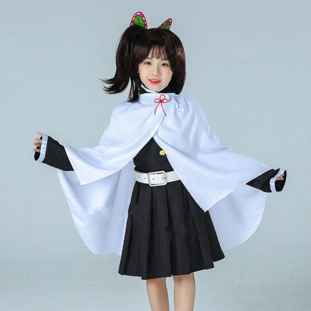 Anime Demon Slayer: Tsuyuri Kanawo Kamado Nezuko Cosplay girls and boys Kimono Role Play Costume kids Set 130cm
