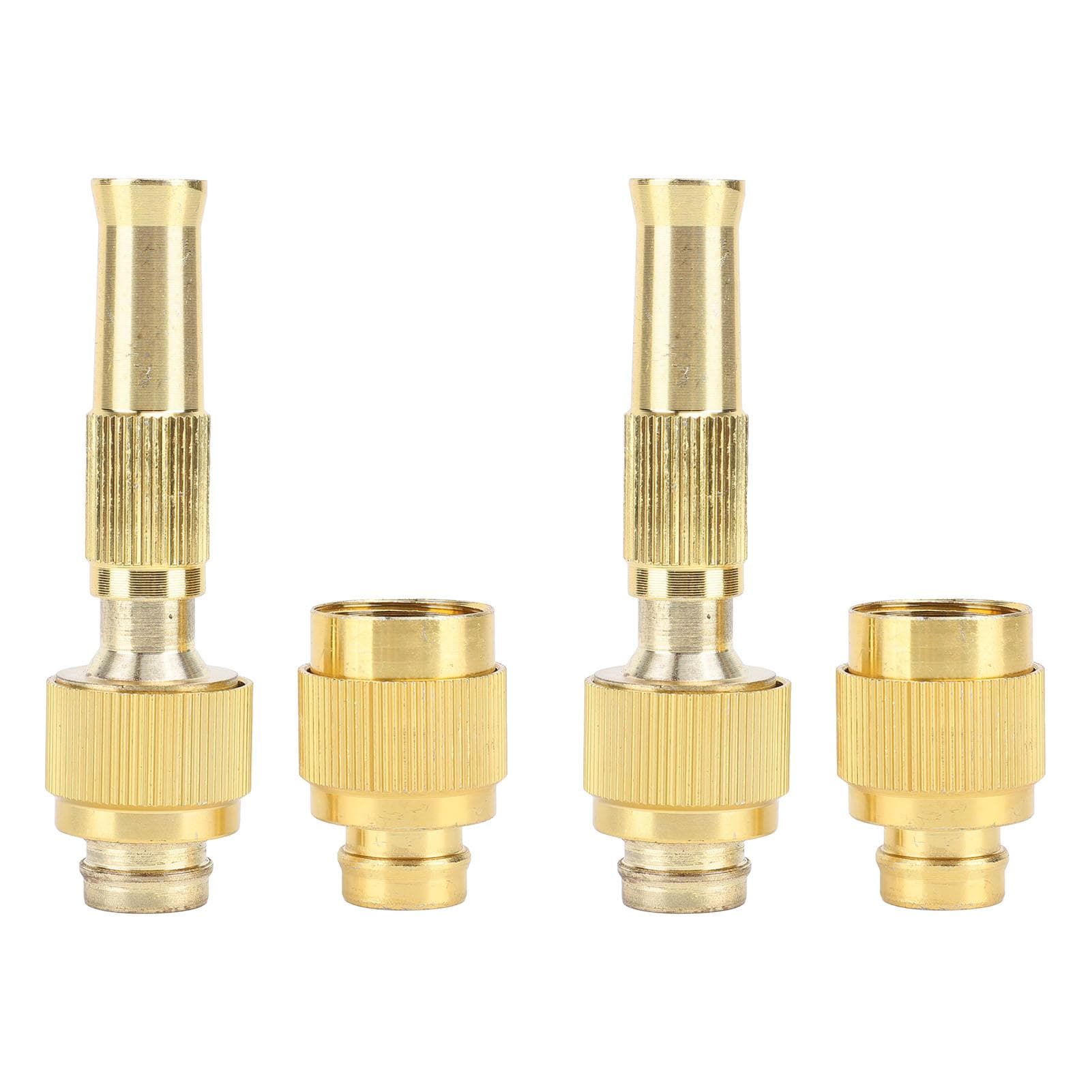 2 Set Garden Water Hose Nozzle Sprayer 7 GPM 80 PSI G1/2 Thread Inlet Connector Heavy Duty for Car
