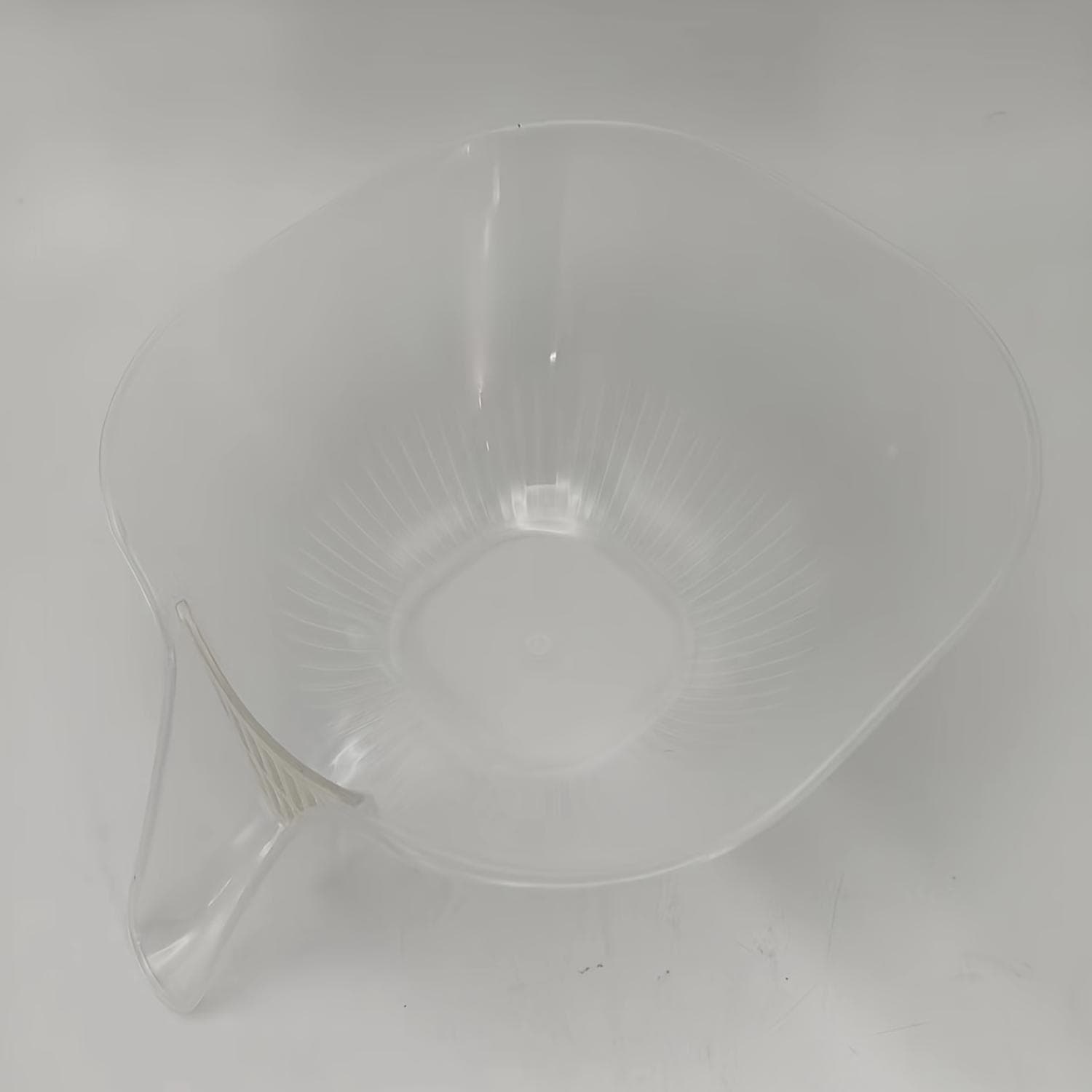 1pc Multifunctional Transparent Plastic Drainer Basket - Uncharged Vegetable Washing and Drainage Basket with Flat Bottom for K transparent