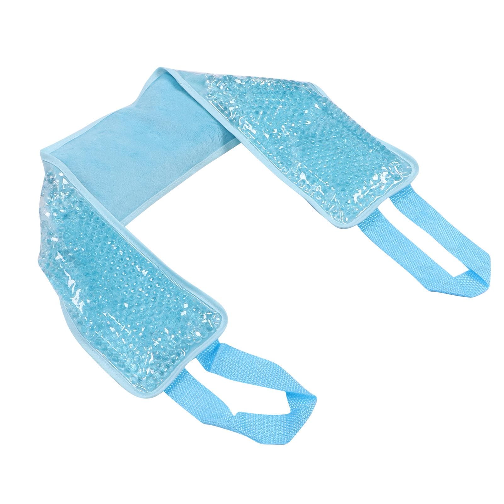 Neck Ice Pack Hot Cold Compress Gel Pack Cooling Gel Ice Pad Bag for Neck Pain ReliefGrey blue