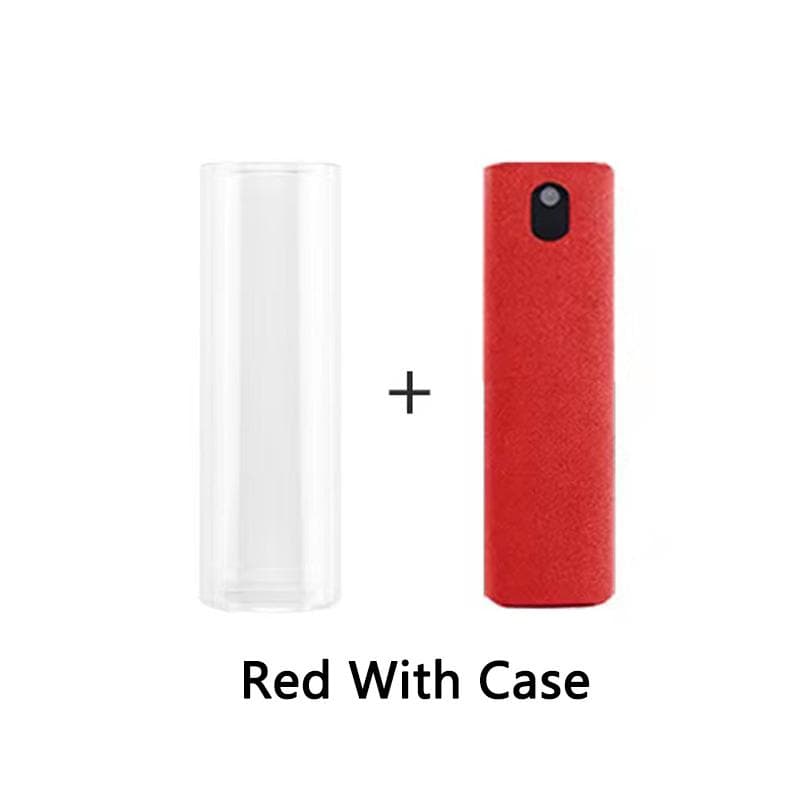 2 In 1 Multi Screen Cleaner Spray Bottle Portable Reusable Mobile Phone Tablet PC Laptop Screen Dust Remover Microfiber Cleaners