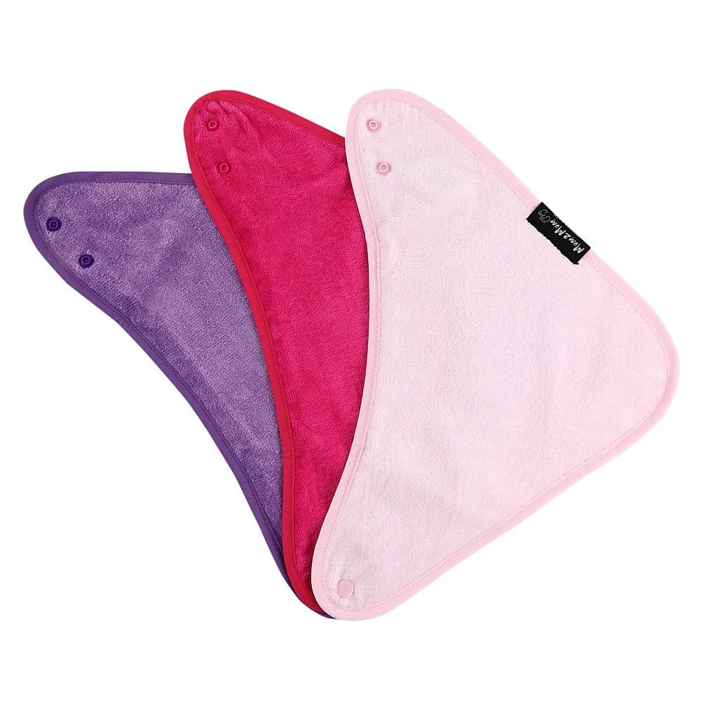 Mum 2 Mum Bandana Baby Shocking Bibs, Pink, Pink, Purple, 3-Pack (x1)