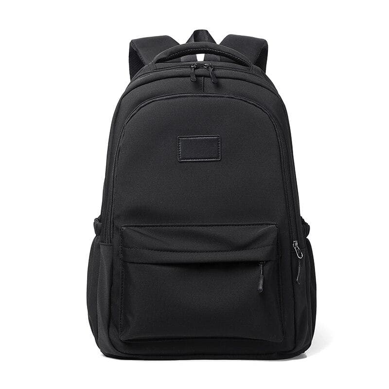 Men and Women Universal Bag Leisure Solid Color Outdoor Sports Shoulder Bag Large Capacity Travel Laptop Backpack black