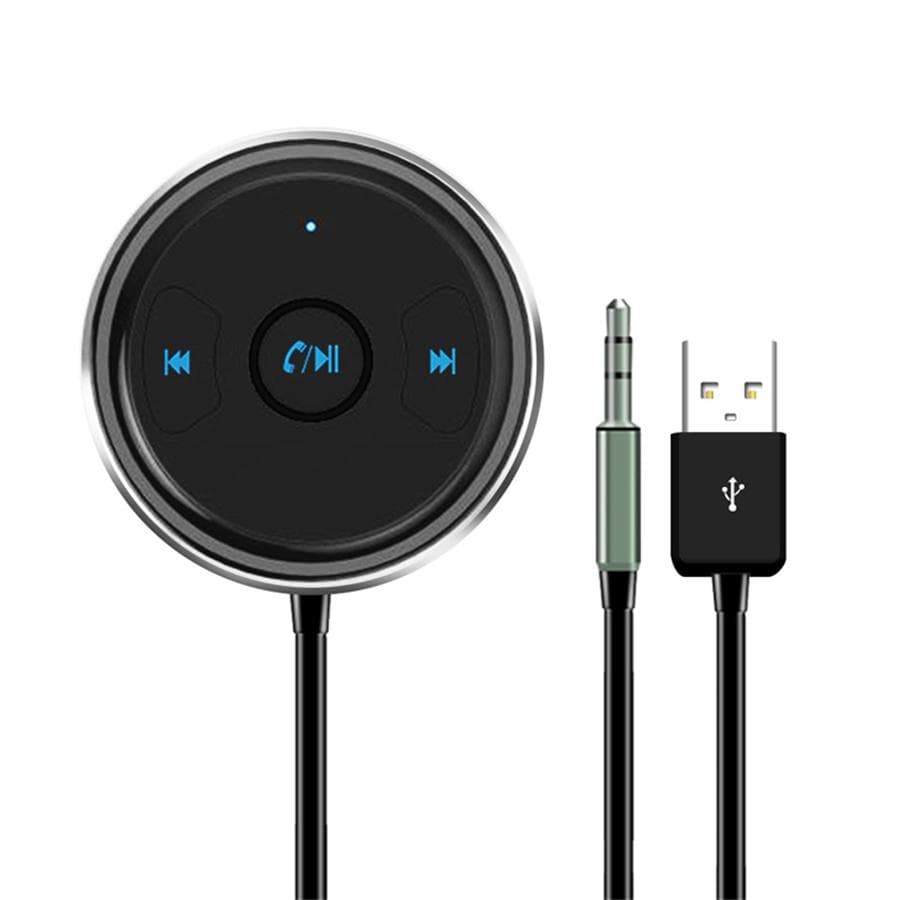 AUX Bluetooth Adapter Hands Free Car Kit Audio Receiver Support Siri & Android