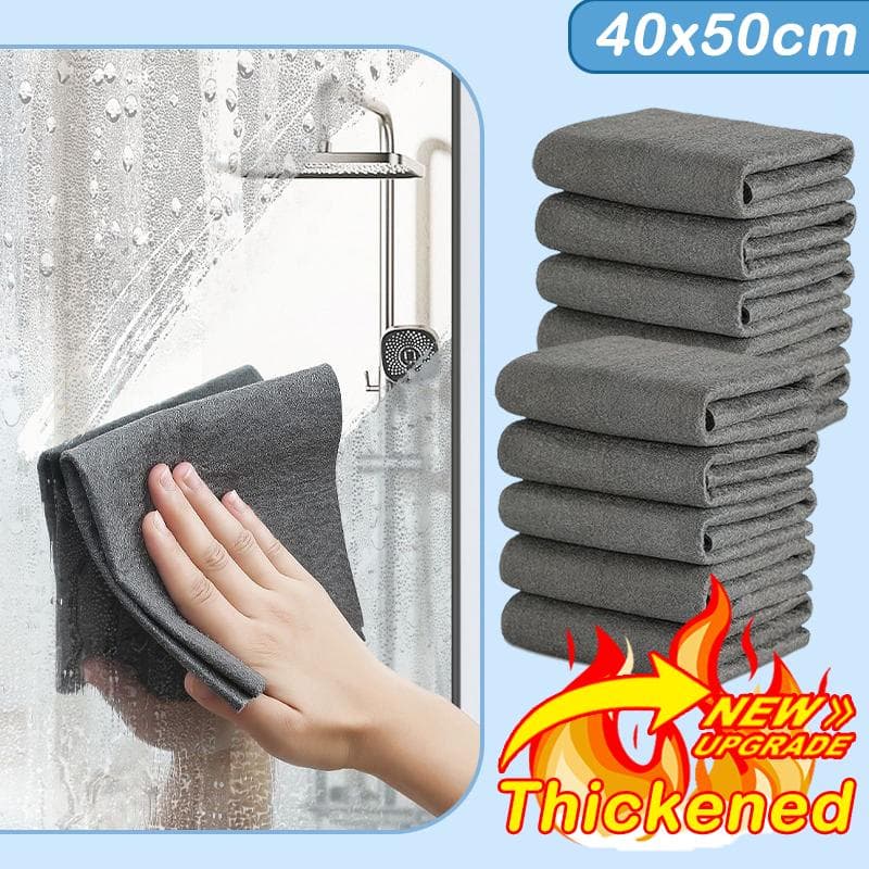 1-20PCS Magic Cleaning Cloths Reusable Microfiber Washing Rags Car Window Mirror Wipe Towels Rag Household Kitchen Clean Tools 9 Pieces