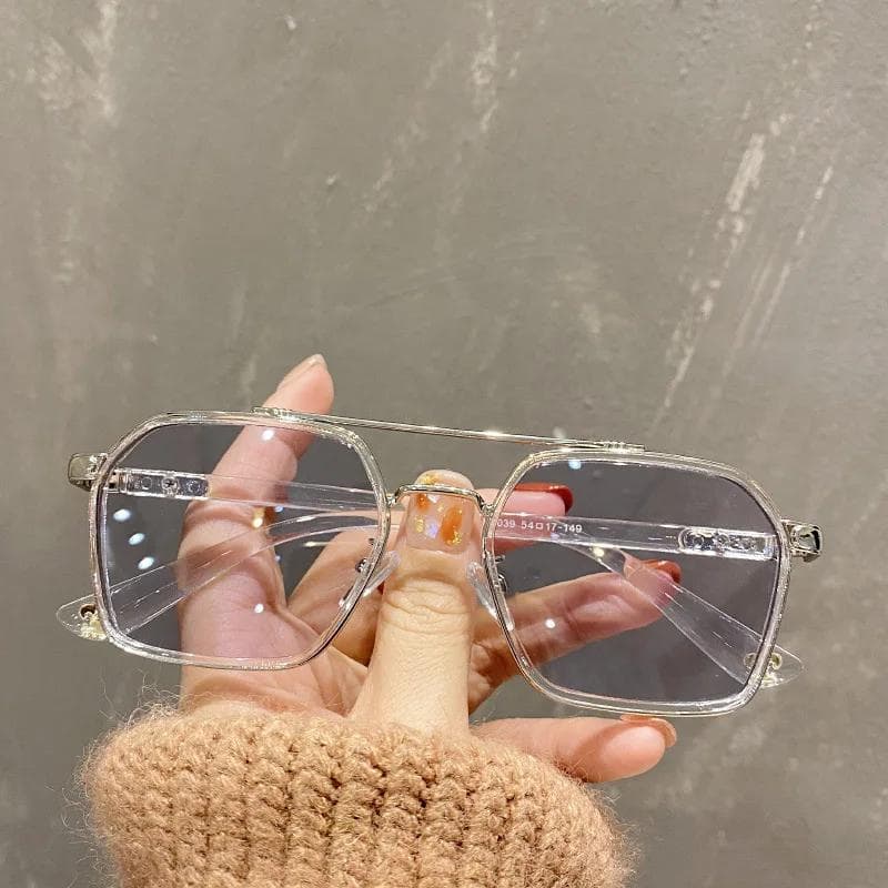 New Brand Designer Square Sunglasses Women Vintage Retro Small Frame UV400 Metal Luxury Polygon Sun Glasses 1PC