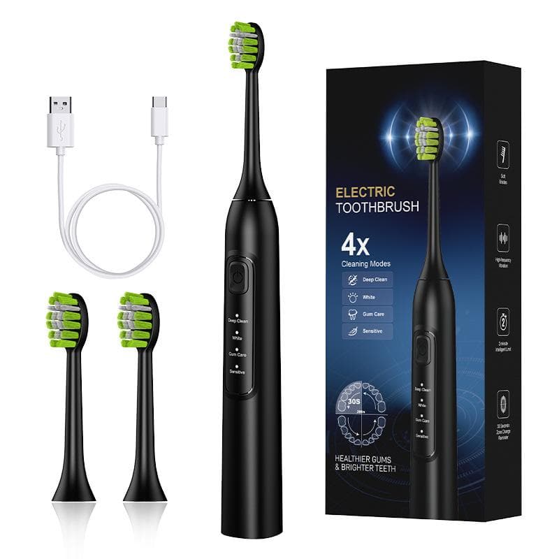 New Ultrasonic Electric Toothbrush Smart Home Soft Brush Portable Adult Toothbrush Gifts