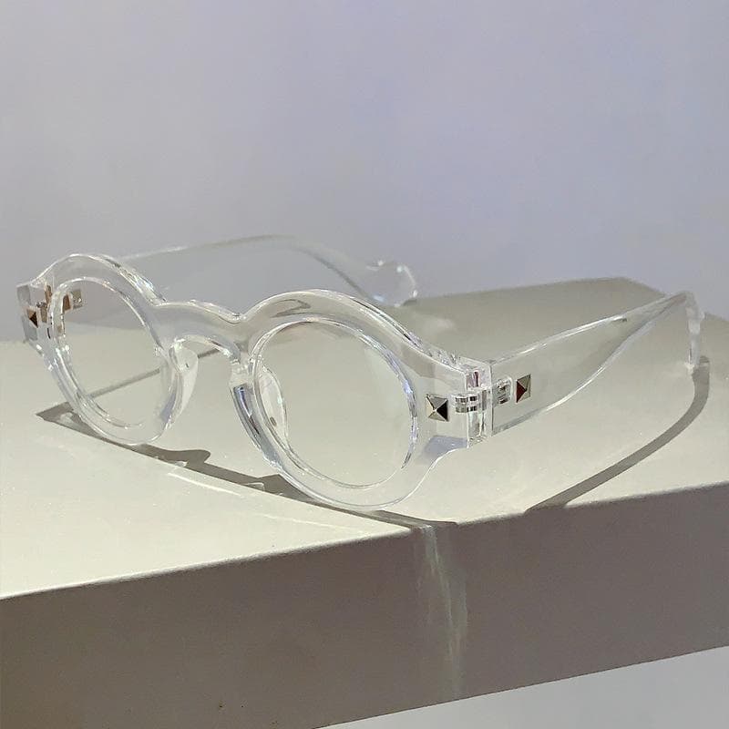 Small Frame Vintage Round Sunglasses Women Men Luxury Designer Sun Glasses Steampunk Rivet Shades Fashion Trendy