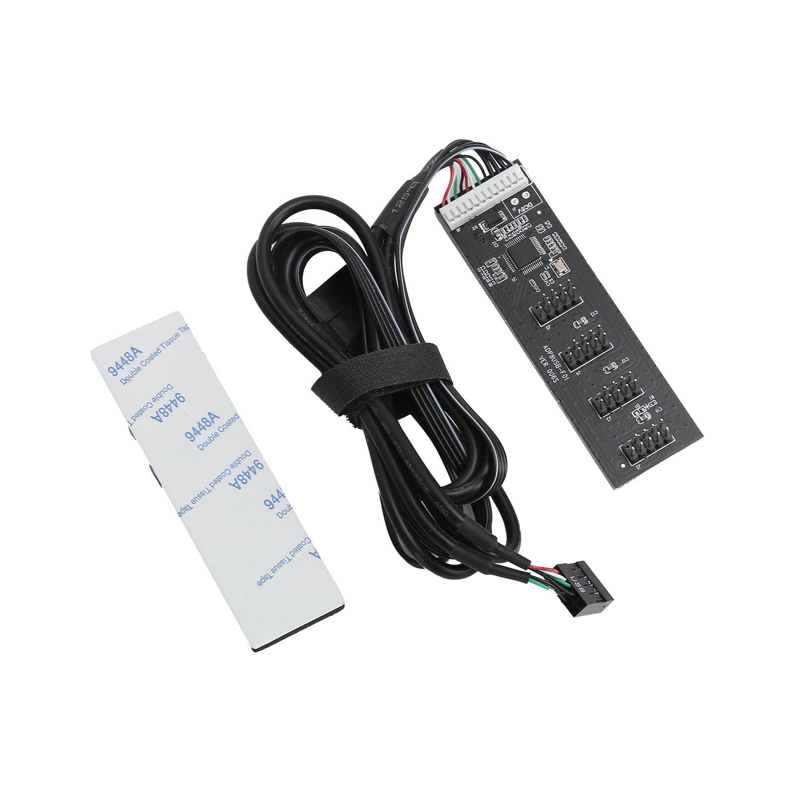 Hub Computer Mainboard USB2.0 9PIN to 4 Port 9PIN Interface Adapter Card Expansion HUB