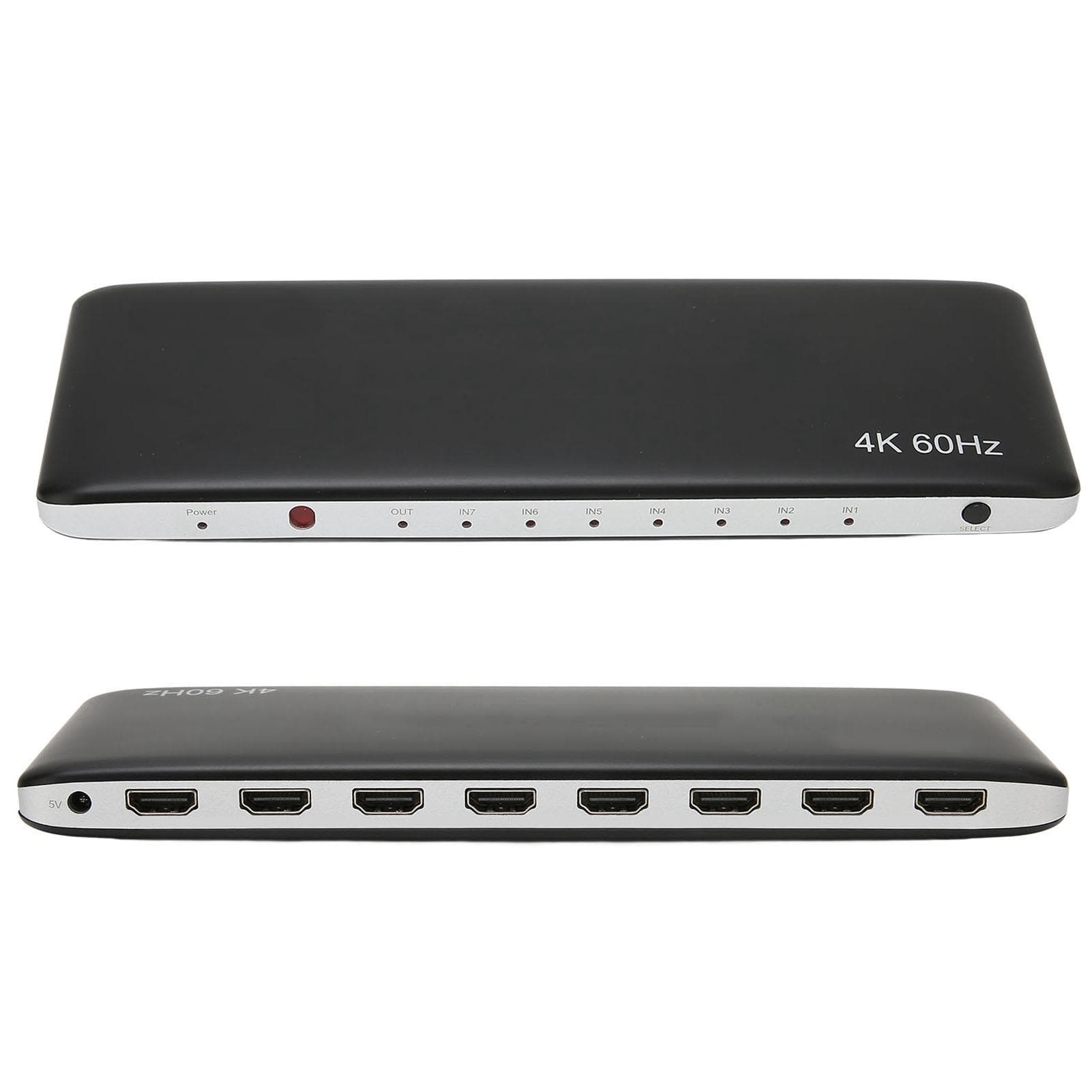 HD Multimedia Interface Switch 7 in 1 Out 4K At 60Hz Remote Control HD Video Switcher for Xbox 360 EU Plug