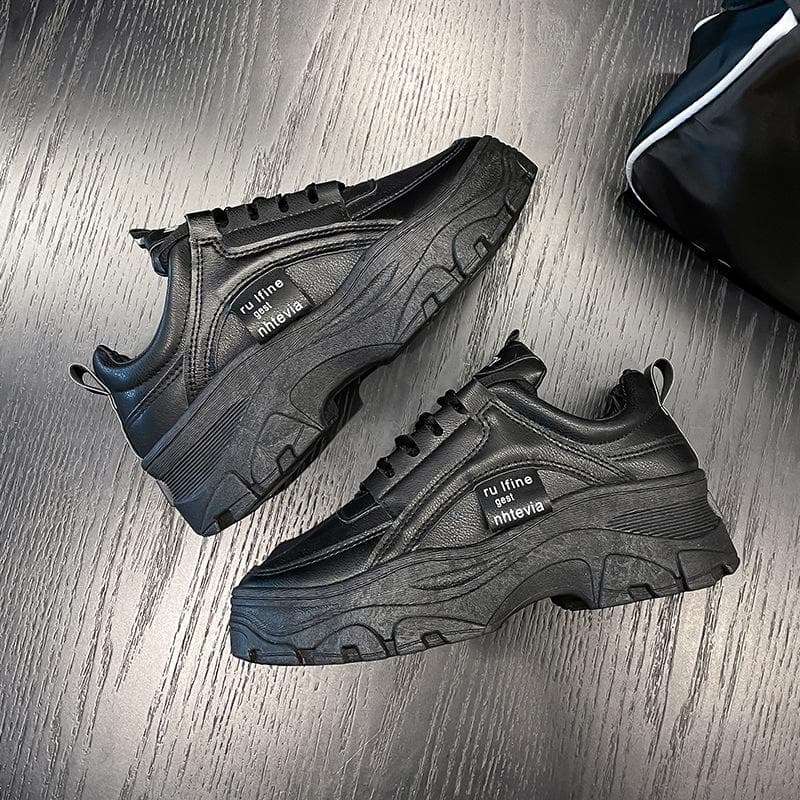 Women's Shoes  Spring New Daddy Shoes Women's Casual Thick-soled Heightened Shoes Students All-match Sports Shoes Trend 40