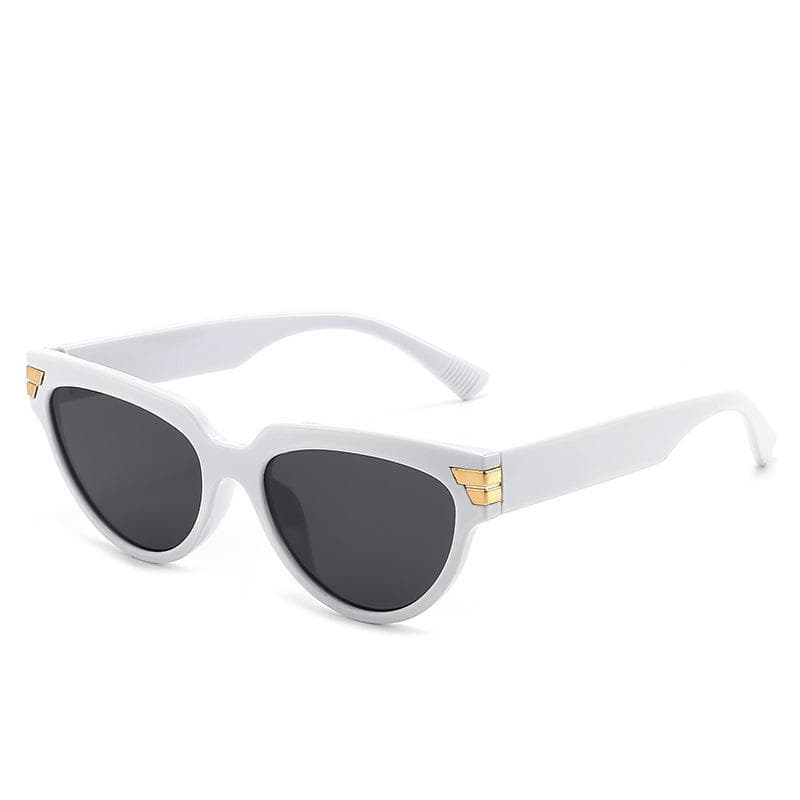 Classic Retro UV400 Sunglasses Rivet Decoration UV Resistant for Women Men Travel Beach Party