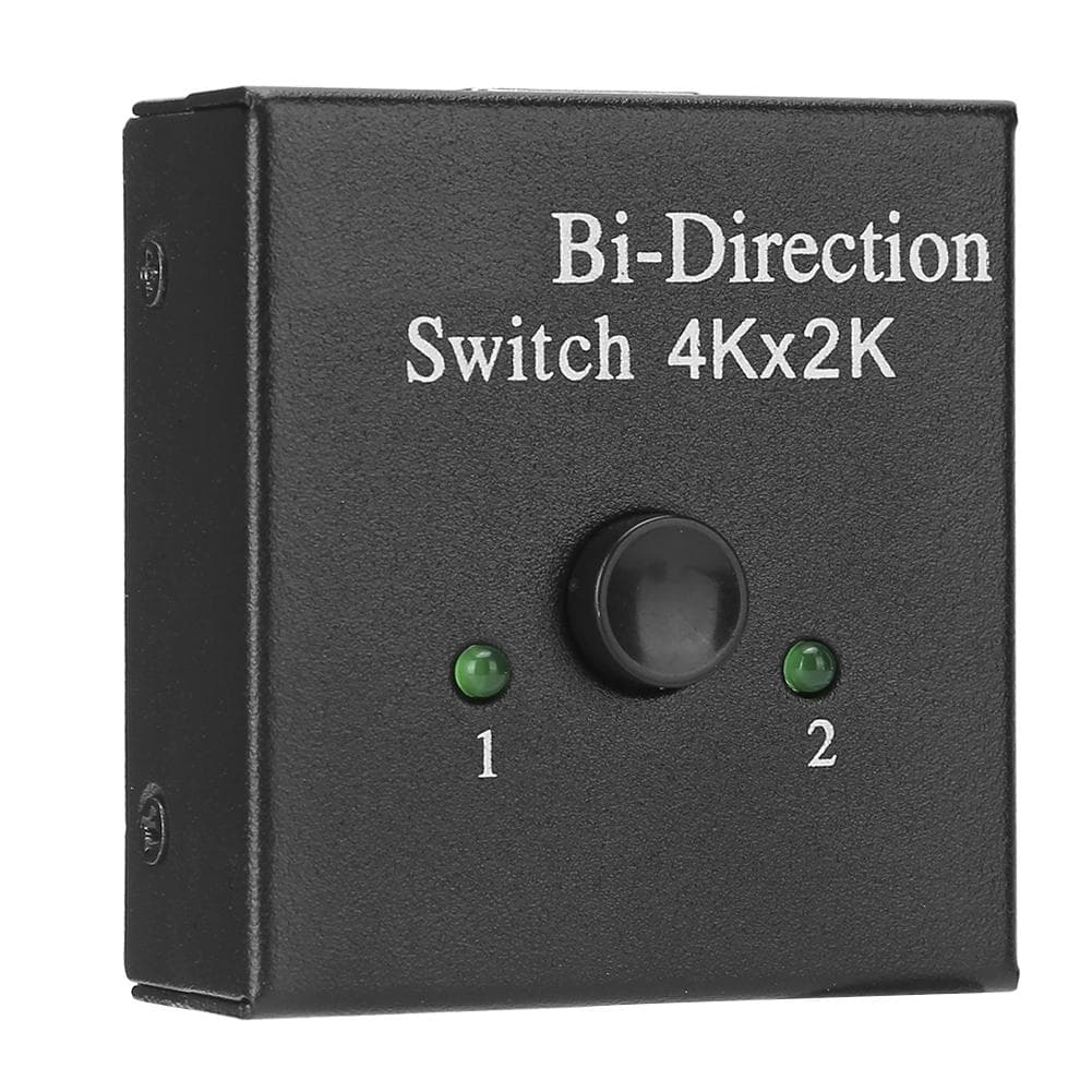 BiDirection Converter HDMI Switcher HDMI Splitter Video 1 Input 2 Output Adapter(Black ) black
