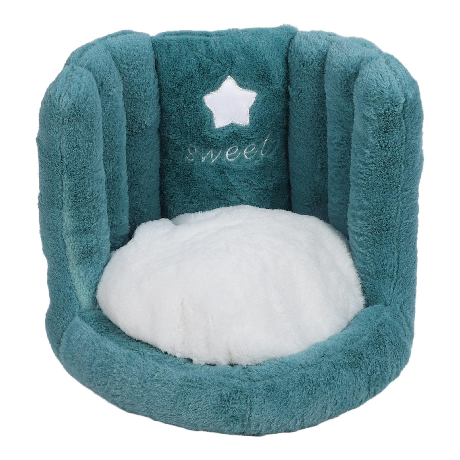Floor Chair with Back Support Chair Cushion Anti Slip Cute Soft Comfort Velvet Floor Pillow Seating green