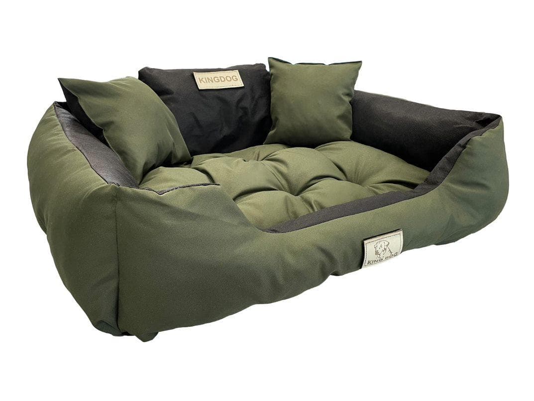 KINGDOG dog bed, waterproof, durable, SML XL XXL 3XL, 8 colors! M army green