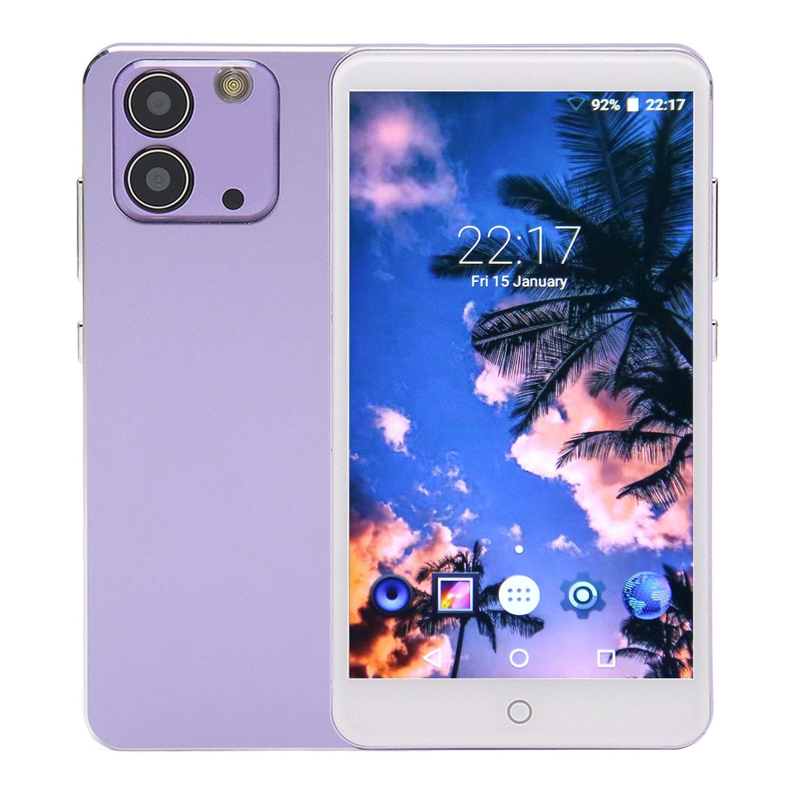 MP4 Player 5.0 Inch Full Touch HD Screen Noise Cancellation Bluetooth 5.0 WiFi Portable Digital purple