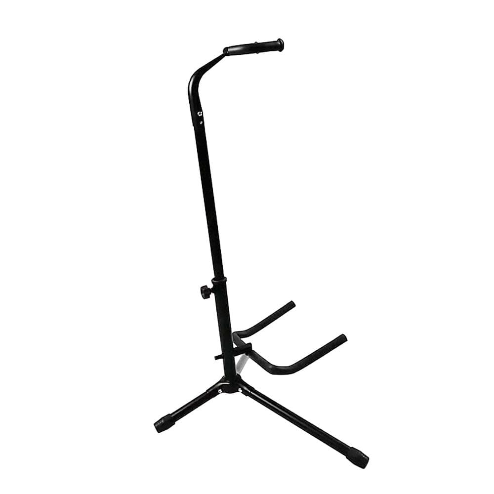 Folding Guitar Floor Stand String Instrument Tripod Holder Metal Material for Acoustic Electric black