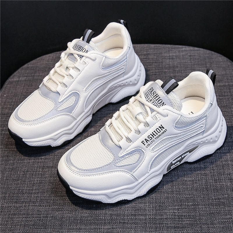 New Women's Shoes Daddy Shoes Breathable Casual Fashion All-match Student Shoes Comfortable Soft-soled Running Sneakers Women 40