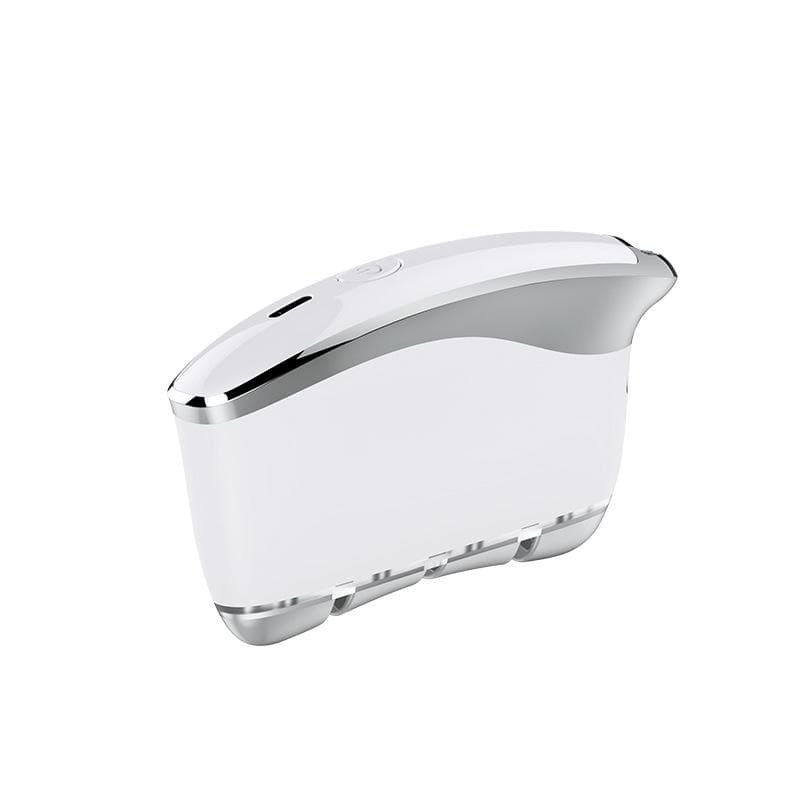 Household Meridian Brush Massager, Facial Micro-current Dredging, Introducing Beauty Instrument EMS Lifting Electric Scraping Instrument white