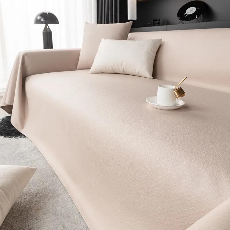Sofa Cover Cloth Waterproof Solid Color Anti Slip Universal Cover Seat Cushion Resistant To Dirt Easy To Clean Wear-resistant 90x90cm 1pcs